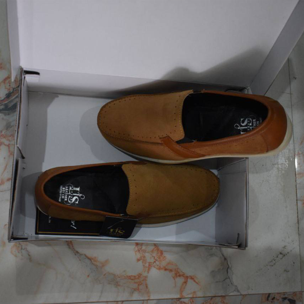 Genuine Leather Tan Formal/Derby Party Wear For Men (Tan , 8)